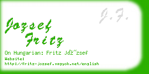 jozsef fritz business card